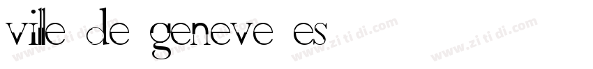 ville de geneve es字体转换